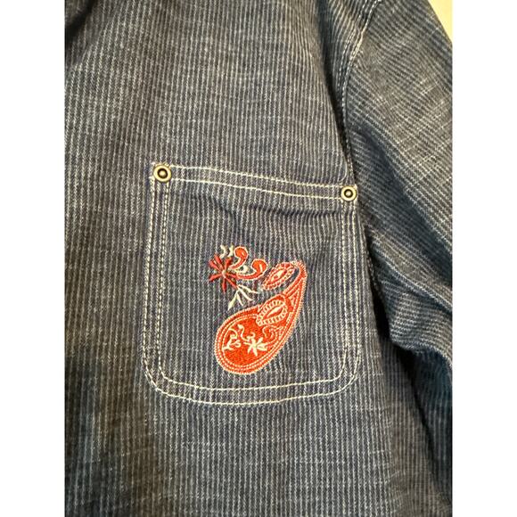 Sag Harbor Denim Embroidered Jacket Sz12 - Picture 4 of 6